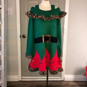 Ugly Christmas sweater dress